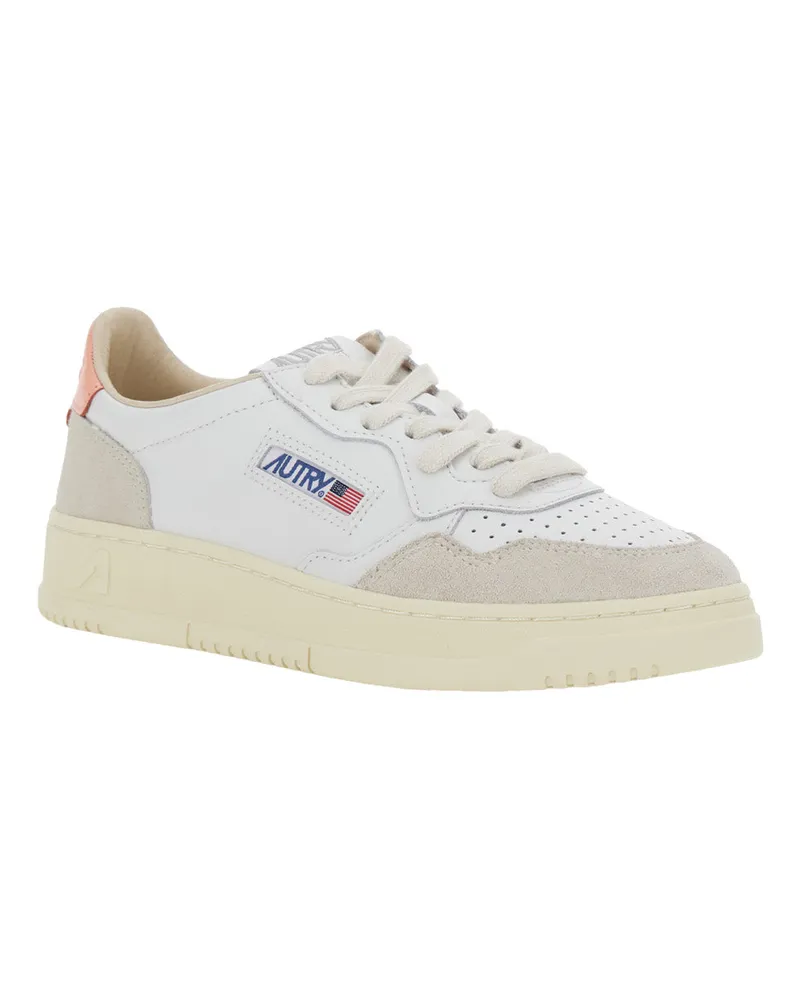 AUTRY Women's Sneakers Medalist Low White Leather Cow Trainers White