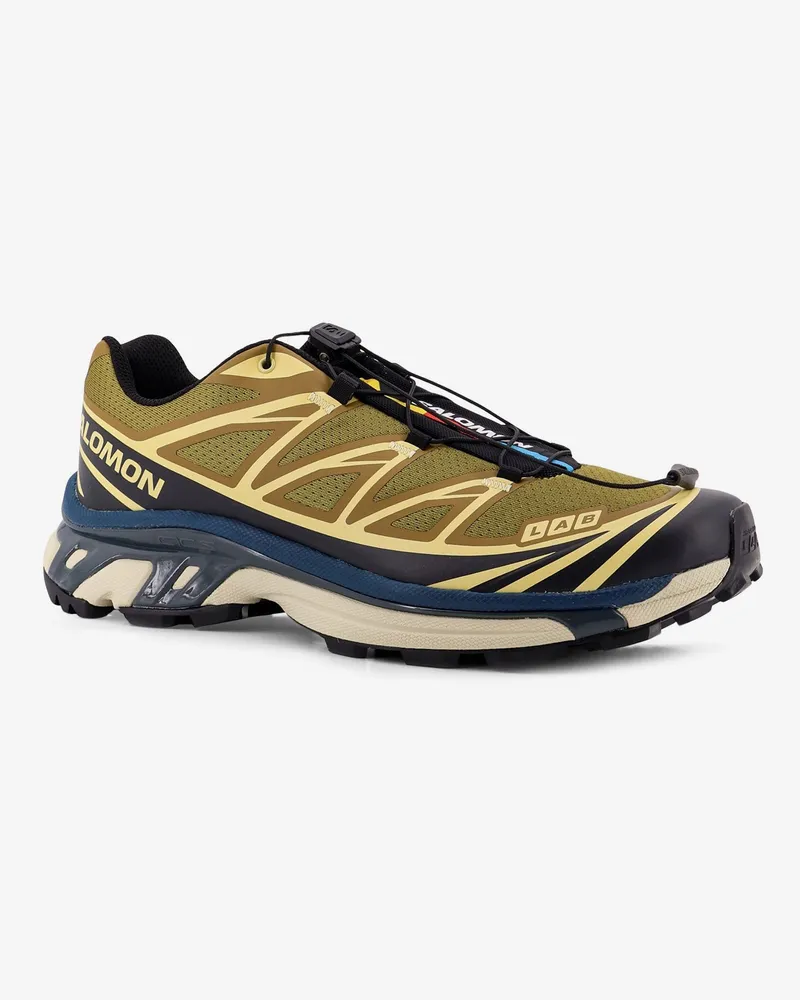 Salomon Men's Sneakers Xt-6 Nylon Multicolour Nylon-Rubber Trainers Nylon/rubber Gold