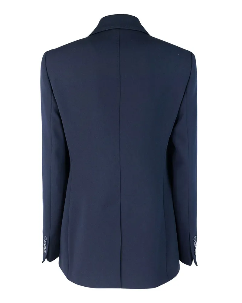 Max Mara Women's Blazer Linz Blue Triacetate Jacket Blue