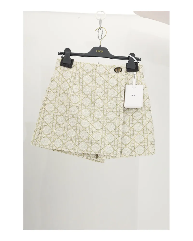 Dior Women's Shorts Db-Tweed White Polyamide White