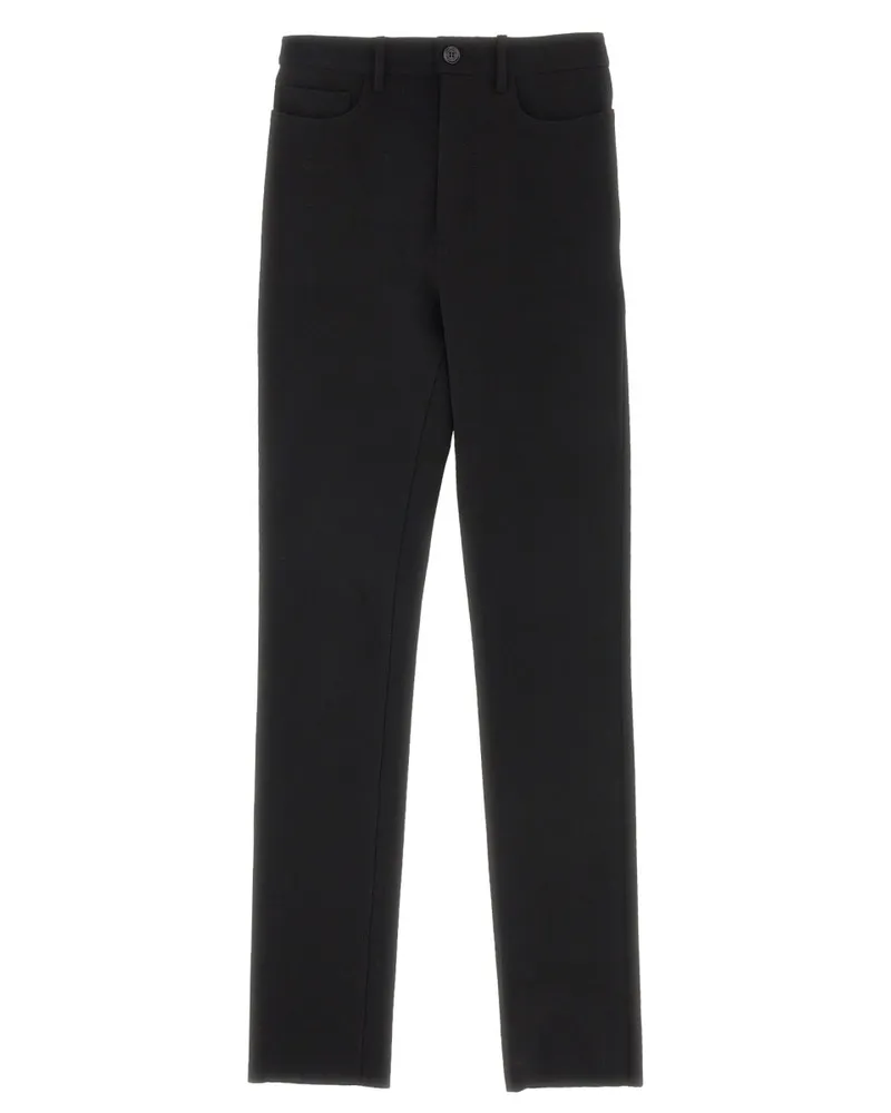 Balenciaga Skinny-Leg Viscose Blend Trousers — Black Black