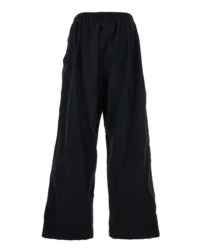 Balenciaga Men Pants Cotton-Blend Black Trousers Black