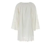 Lace Cotton Dress — White
