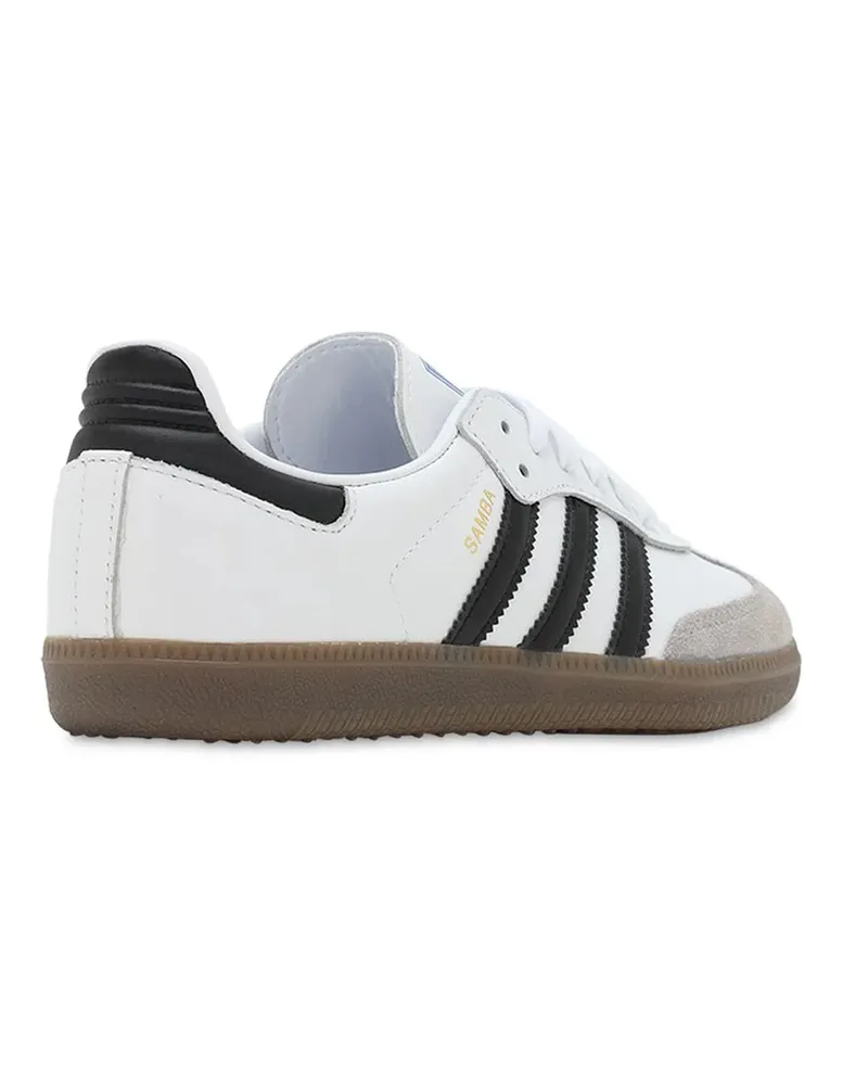 adidas Unisex Sneakers Samba Og Leather White-Black-Granite Trainers White/black/granite 