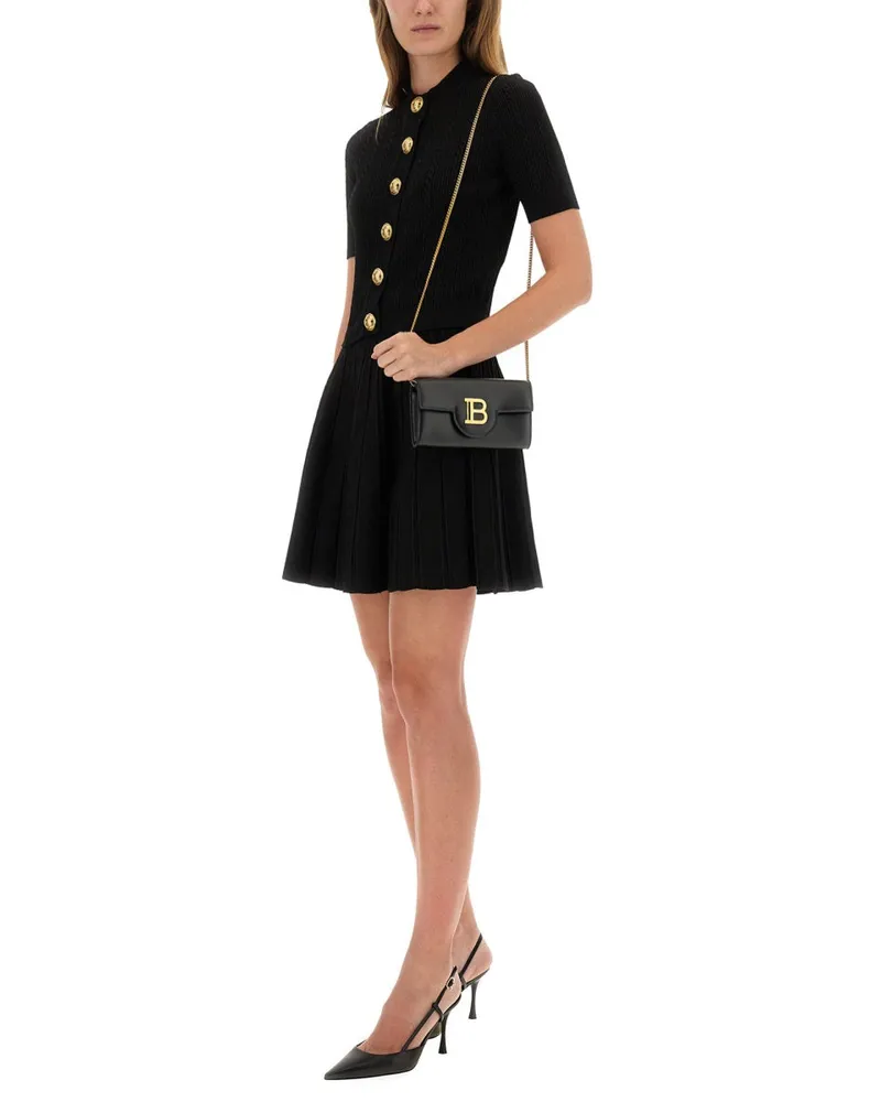 Balmain Viscose Knit Cardigan — Black Black