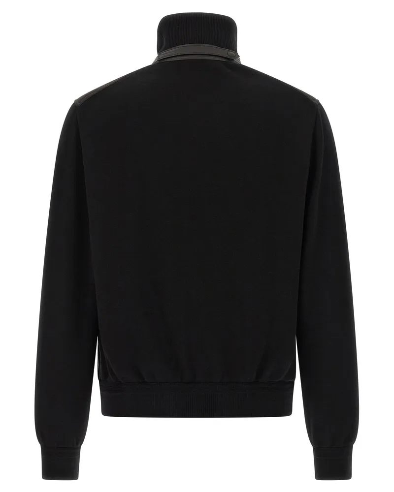Tom Ford Men's Black Wool Bomber Clothing Black