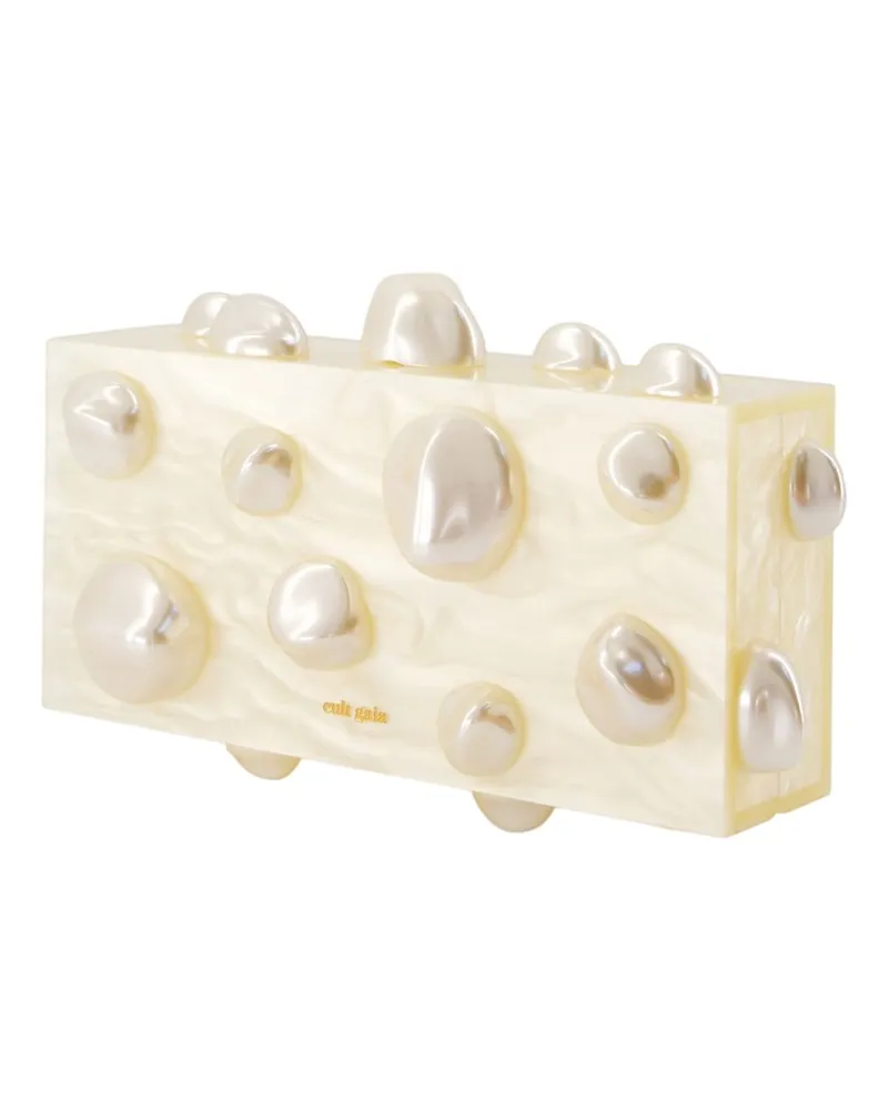 Cult Gaia Women's Orbs Clutch -  Acrylic Ivory Bags Clutches Ivory