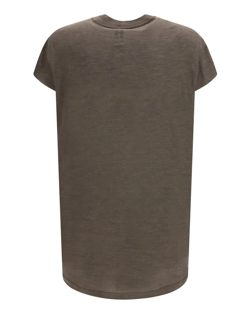Rick Owens Men Jumbo Ss T-Shirt 78 Merino Wool Ovis Aries; Silk T-Shirts And Polos 