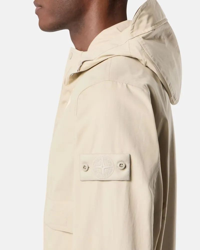Stone Island Hooded Parka — Beige Beige