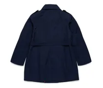 Cotton-Nylon Raincoat — Blue