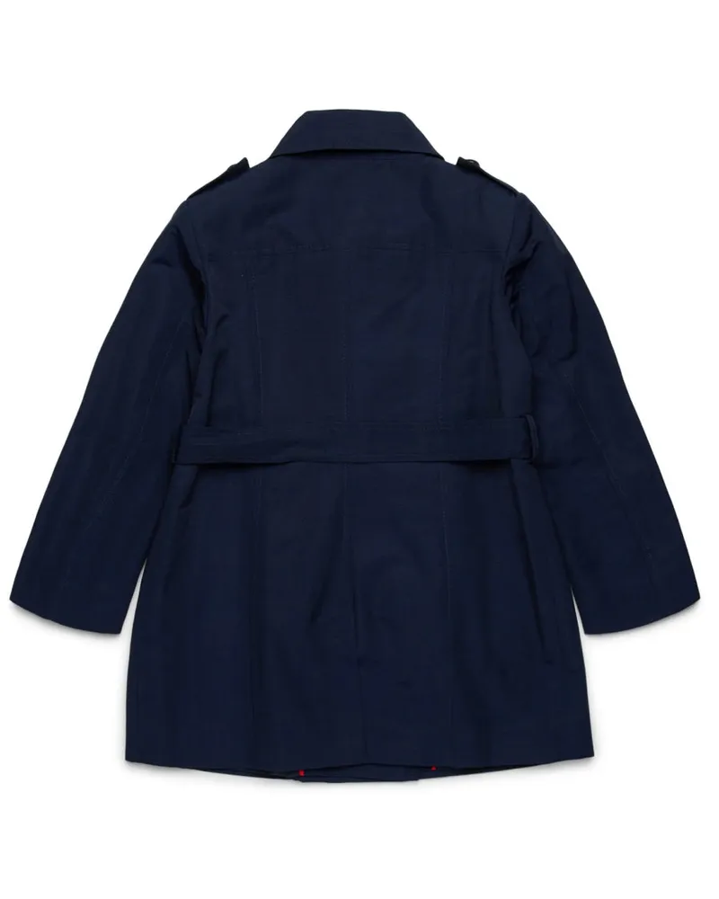 MAX&Co. Cotton-Nylon Raincoat — Blue Blue