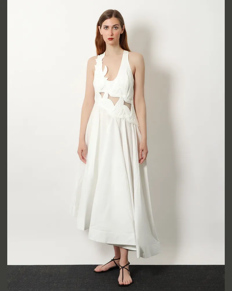 Zimmermann Women's Dress Luna Applique White Cotton White