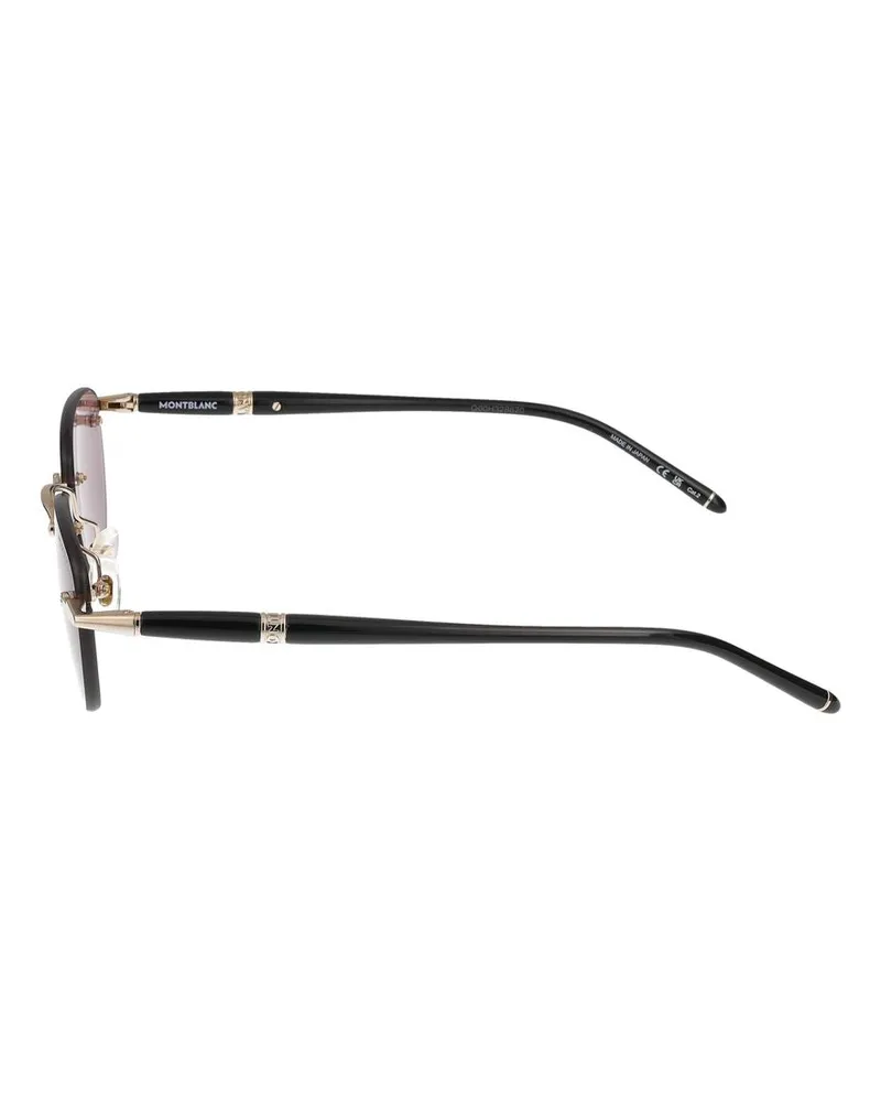 Montblanc MB0412S Metal Frame Sunglasses — Rose Rose