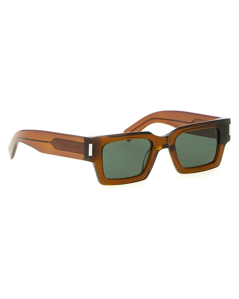 Saint Laurent Men's Brown Acetate Sunglasses Brown