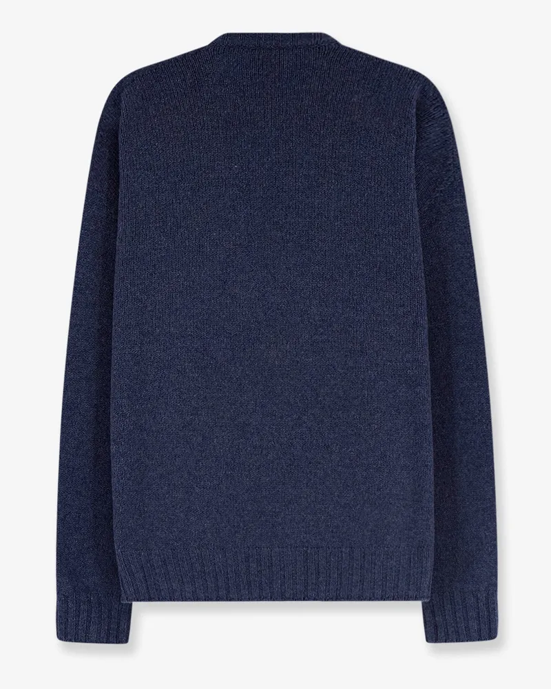 ALYSI Women Sweater Blue Wool-Cashmere Merino Wool Blue