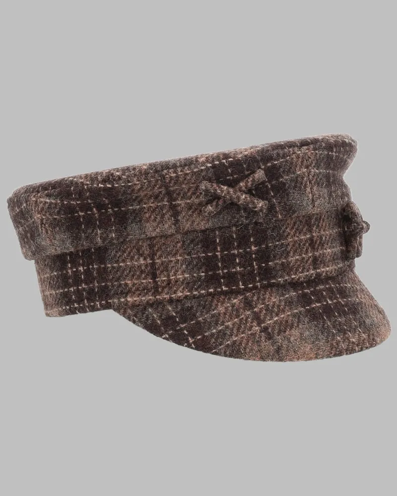 RUSLAN BAGINSKIY KPC09PF26_WPLDFRBBROWN Flat Cap — Brown Brown