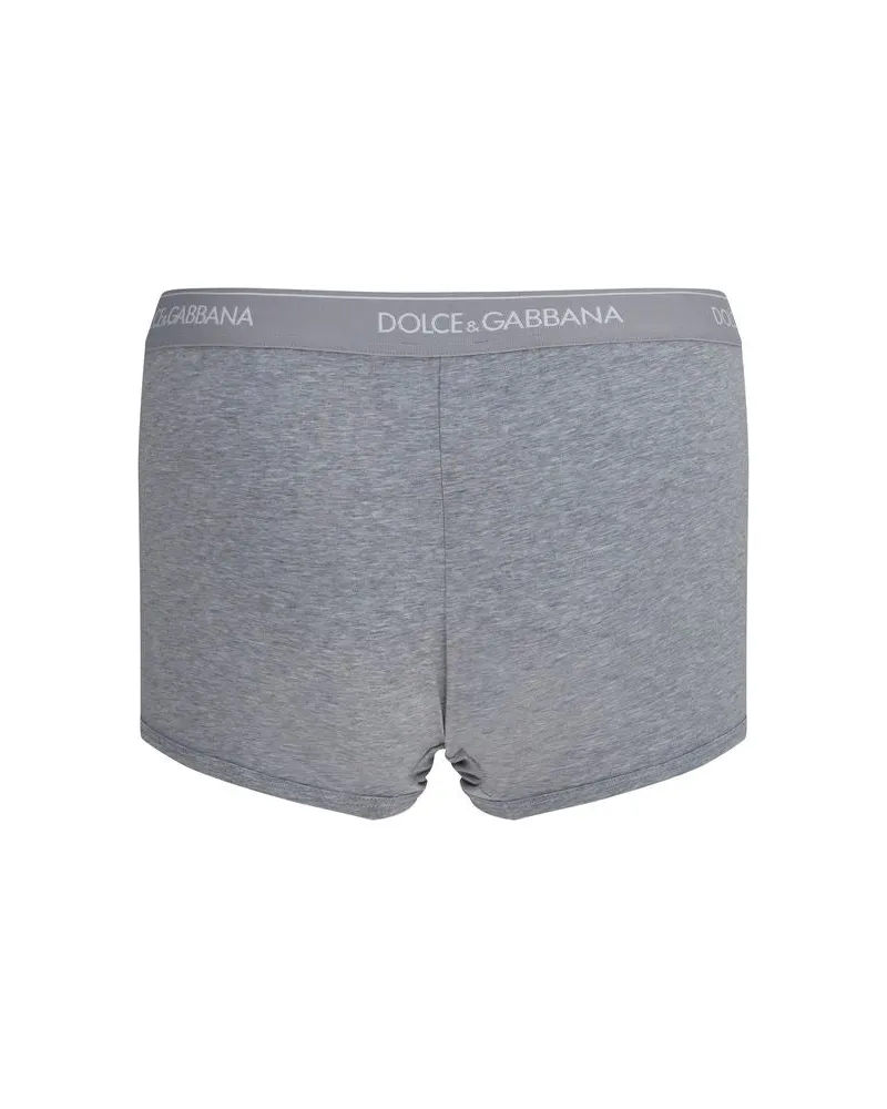 Dolce & Gabbana Stretch Cotton Boxers — Gray Gray