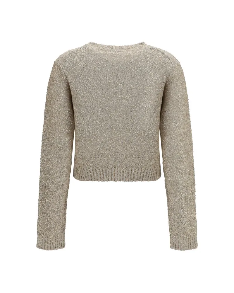 Brunello Cucinelli Women's Beige Linen Sweatshirt Clothing Beige