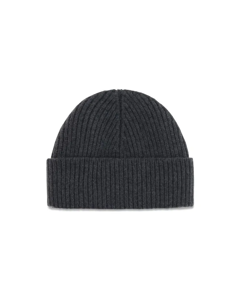 AMI Paris Men's Gray Wool Oves Aries Beanie Accessory Gray