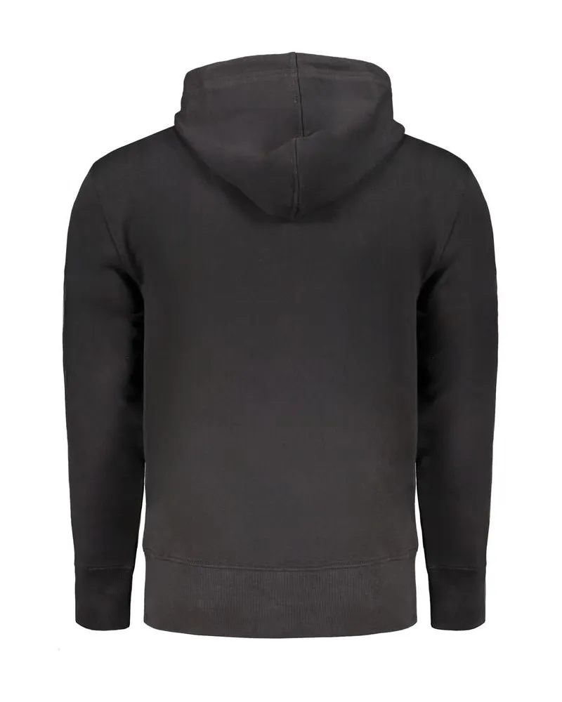 Calvin Klein Logo Zip Hoodie — Black Black