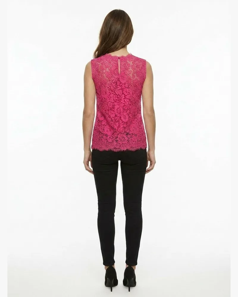 Dolce & Gabbana Women's Pink Cotton Sleeveles T-Shirt Pink