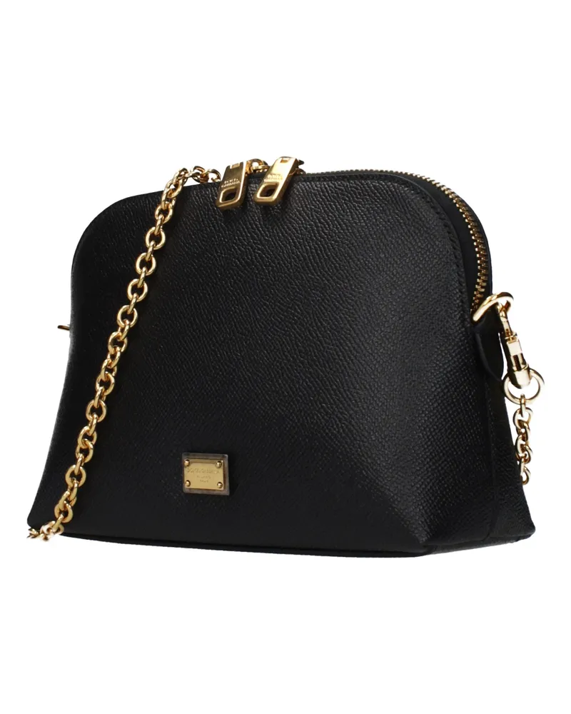 Dolce & Gabbana Women's Black Leather Shoulder Bag Black