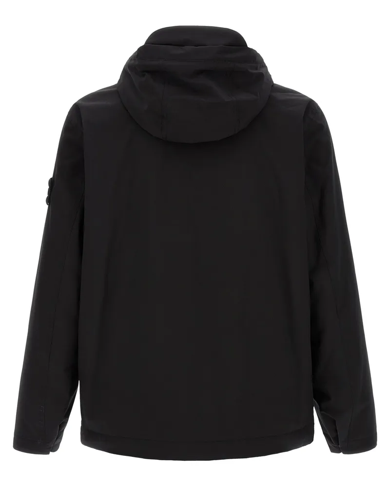 Stone Island Two-Layer Technical Shell Jacket — Black Black