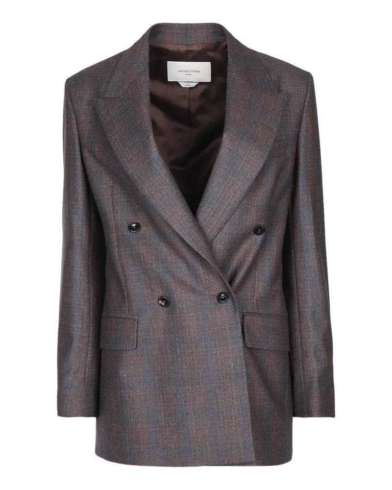 Jacob Cohën Doppiopetto Blazer — Brown Brown