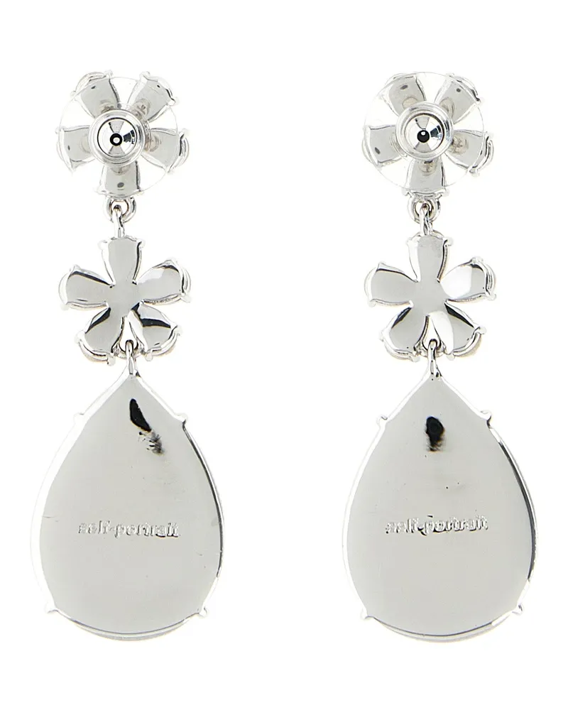 Self-Portrait Women's Silver Brass Earrings Silver