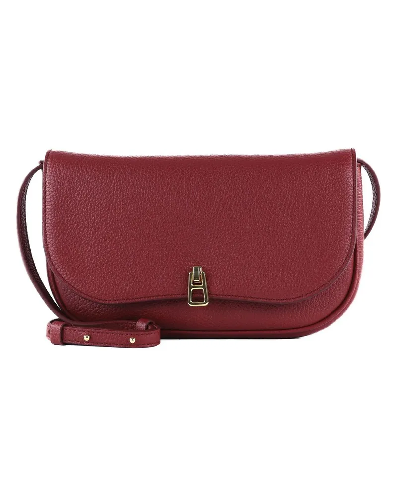 Coccinelle Magie Leather Crossbody Bag — Red Red