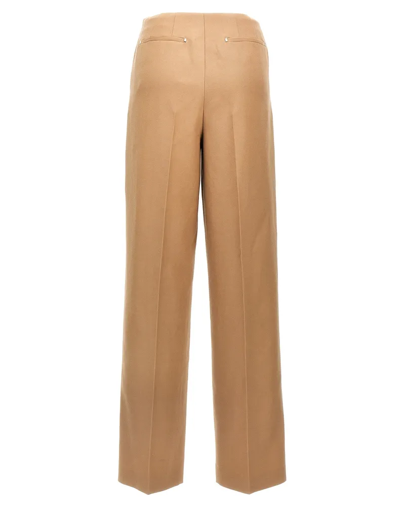 Fendi Grain de Poudre Wool Trousers — Camel Camel