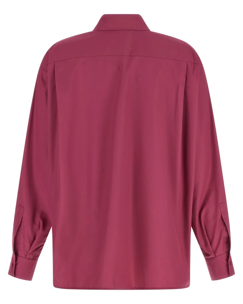 Max Mara Women's Fuchsia Cotton Blouse Fuchsia
