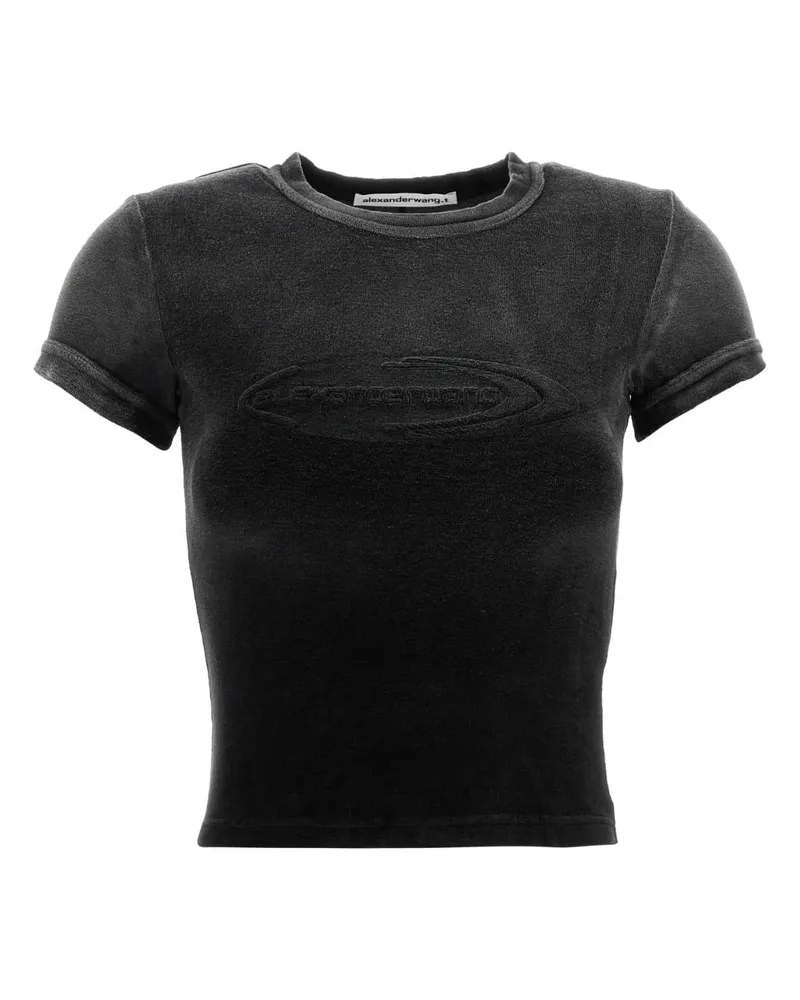 Alexander Wang Baby Tee T-Shirt — Black Black