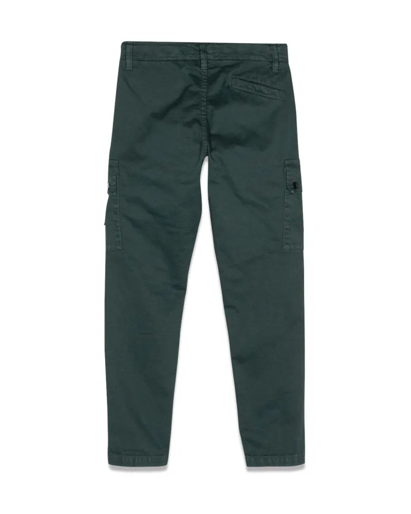 Stone Island Cotton-Elastane Regular Tapered Trousers — Gray Gray