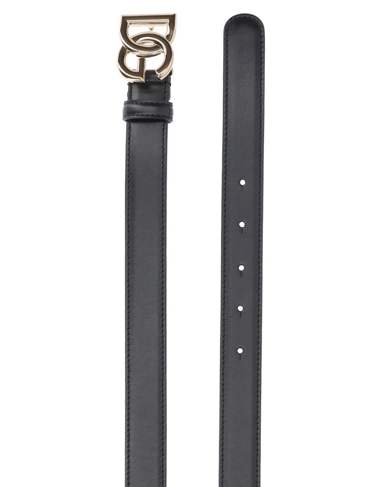 Dolce & Gabbana Women's Belts Black Calf Leather Black