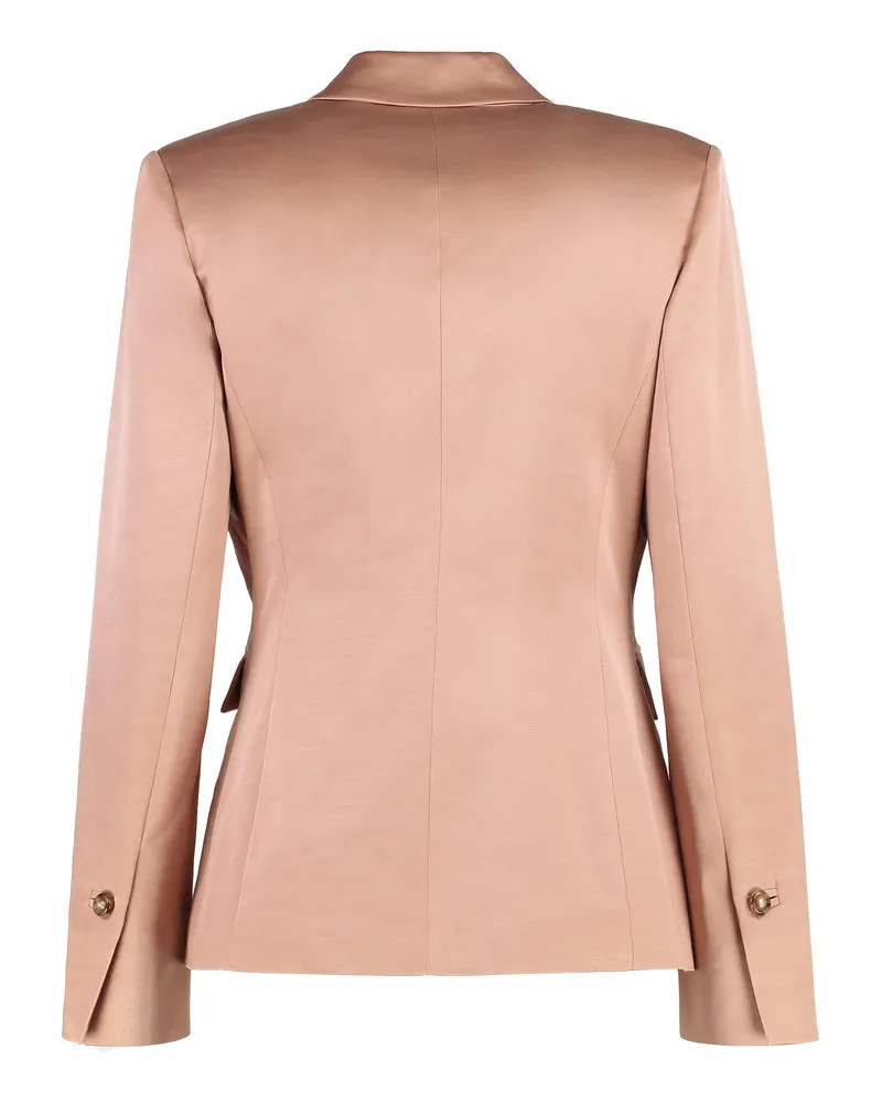 Pinko Women's Blazer Satin Pink Cotton Blazers Jacket Pink