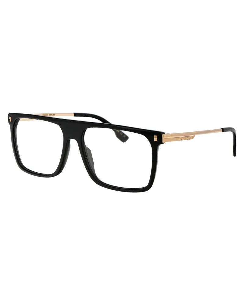 Dsquared2 Men's Sunglasses D20122 Black-Gold Acetate Glasses & Frames Black/gold Black