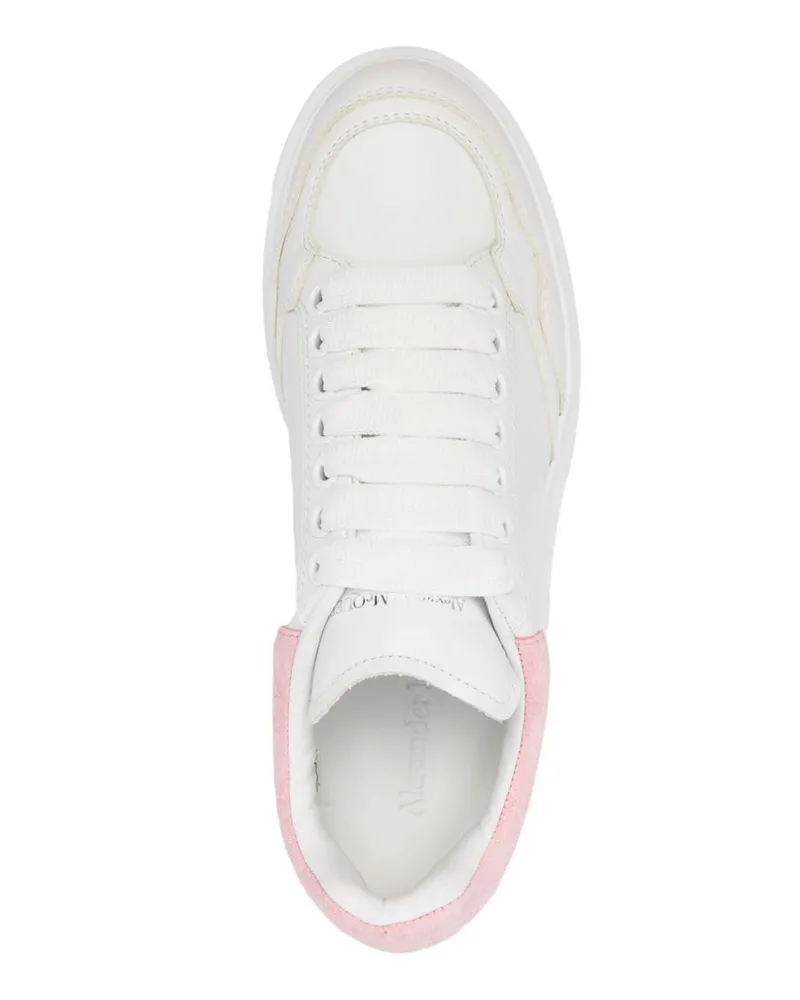 Alexander McQueen Colorblock Leather Sneaker — White White