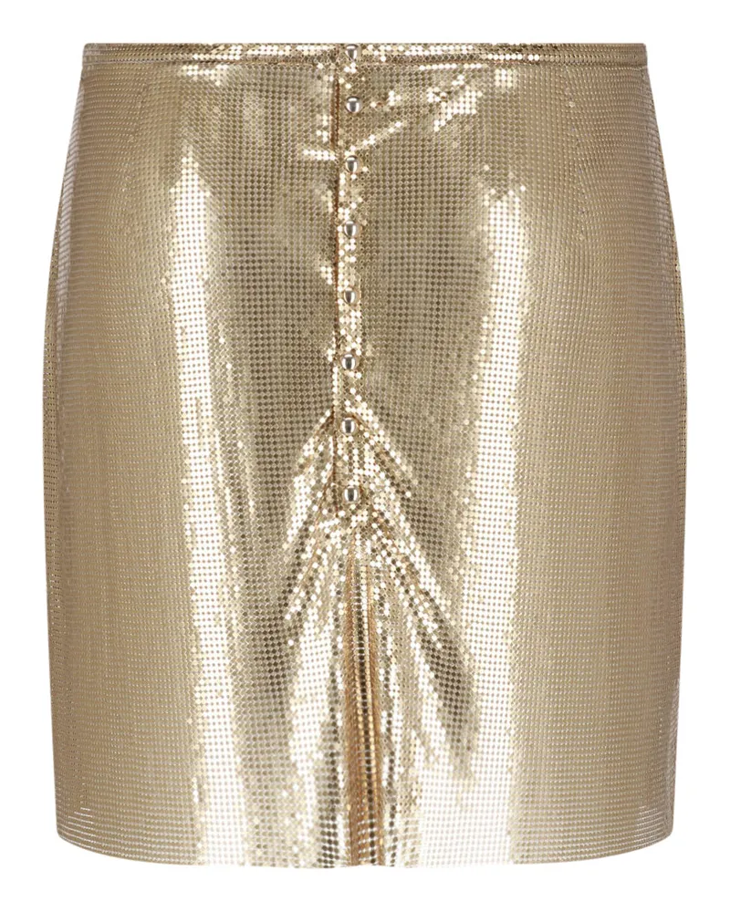 Paco Rabanne Women's Skirts Gold Aluminium Gold