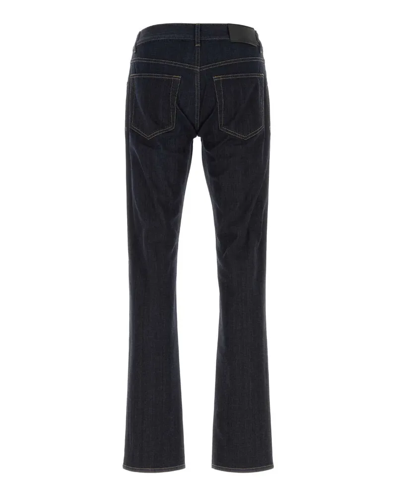 Prada Men's Stretch Denim Jeans F0008 Exterior: Cotton Elastane Pantaloni Trousers Navy