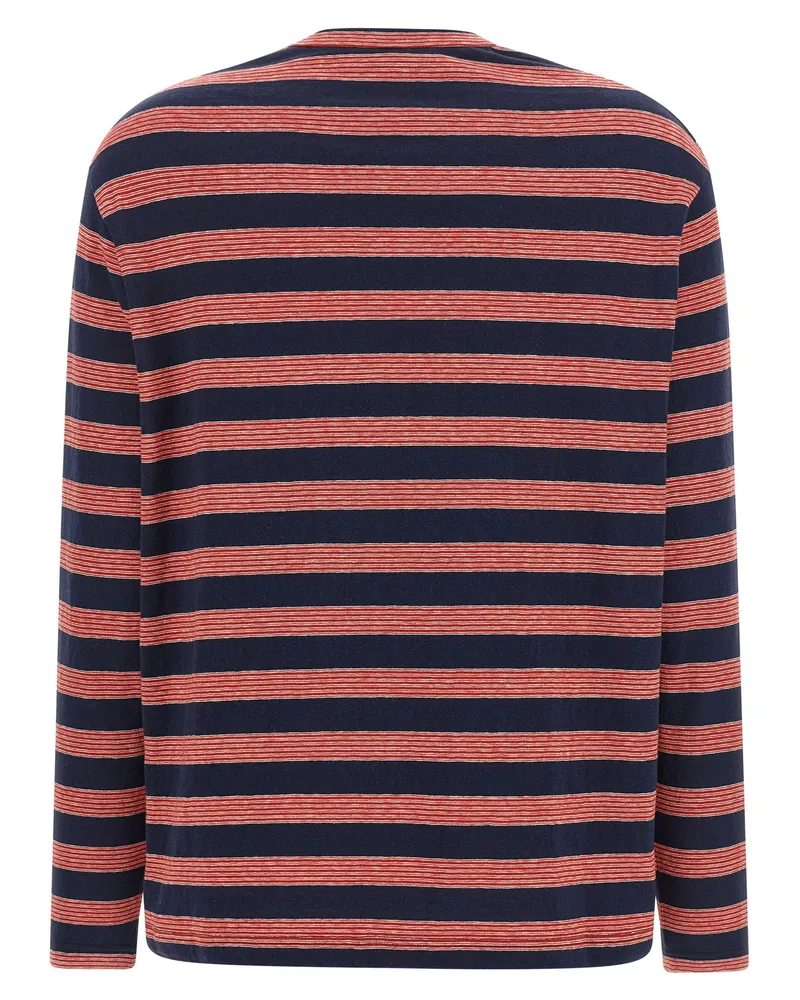 Jil Sander Women Multicolor Cotton Long Sleeve T-Shirt Navy