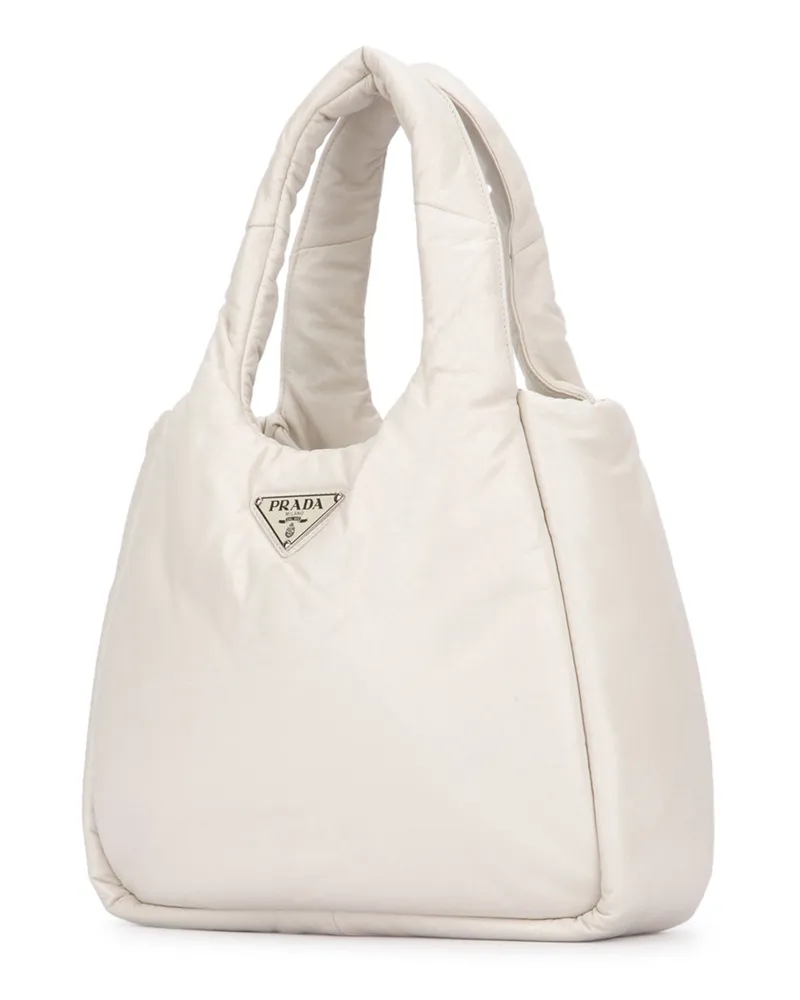 Prada Women's Borsa Bianco Agnello Borse A Mano Bag White