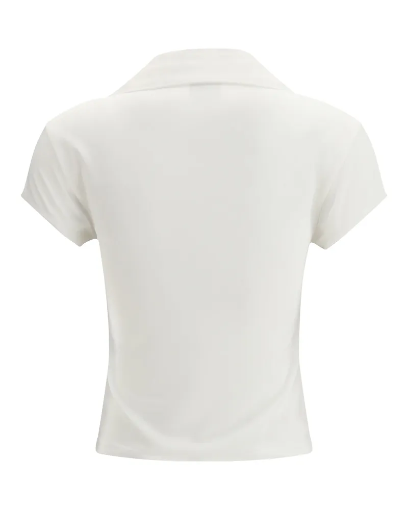 Courrèges Women's Cotton Logo Polo Heritage White-Heritage W Shirts White/heritage T-shirts And Polos White