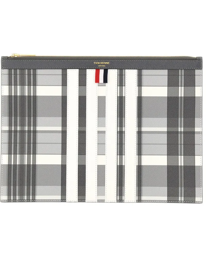 Thom Browne Leather Document Holder Wallet — Multicolor Multicolor