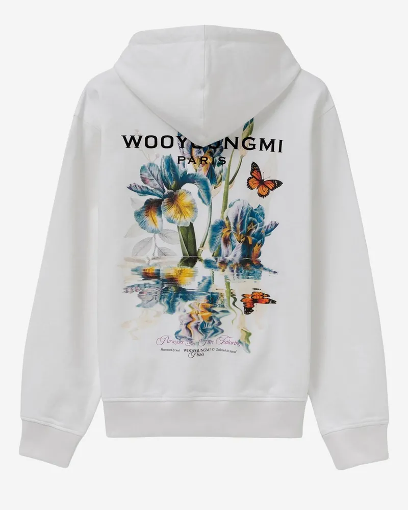 Wooyoungmi Men's Hoodie Cotton White Sweatshirts Sweater White