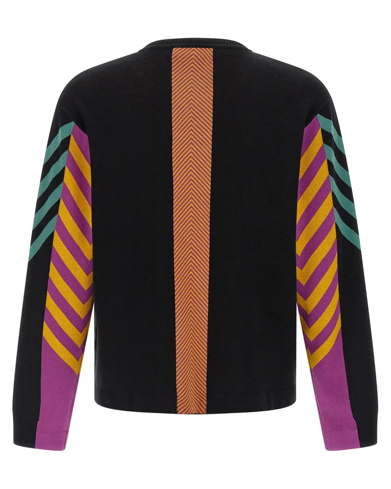 KIKO KOSTADINOV Panelled Jacquard Sweater — Teal Teal