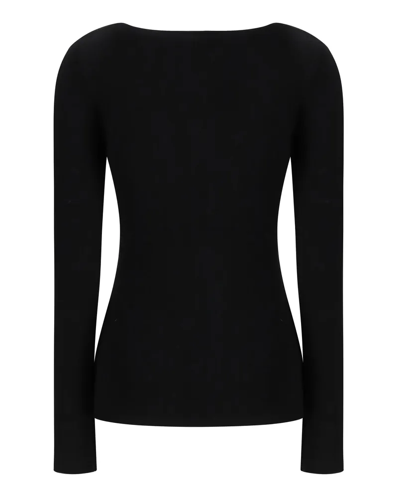 Totême Women Compact Sweater Black Wool Black