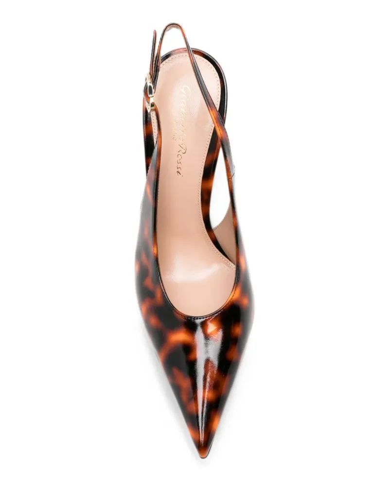 Gianvito Rossi Sofia Slingback Heel — Orange Orange