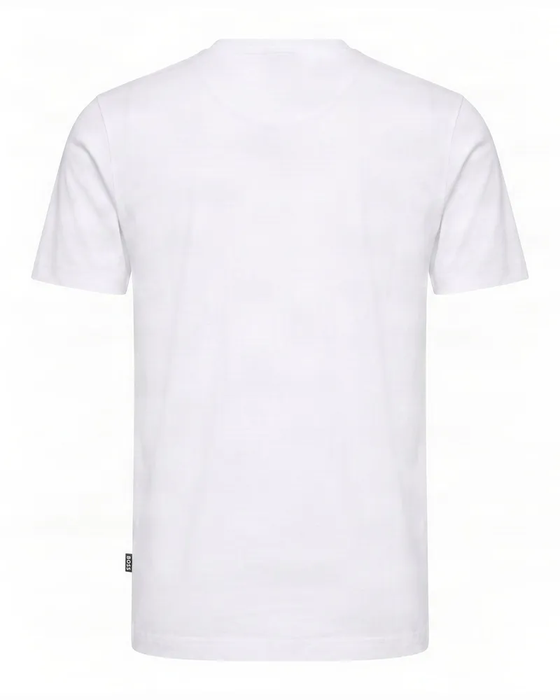 HUGO BOSS Cotton with Chest Logo T-Shirt — White White