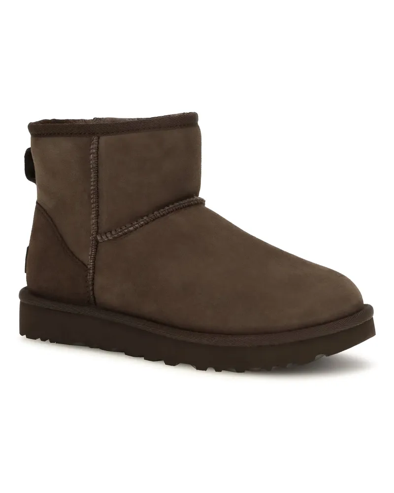 UGG Women's Classic Mini Ii Sheepskin Ankle Boots Dusted Cocoa Brown